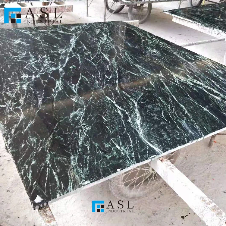 Factory direct emerald luminous green marble slab verde dark empress marble tile emperador green vert guatemala marble