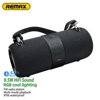 REMAX RB-M55 USB/TF/AUX Wireless Speakers Strong Bass Portable Home Theater Subwoofer Party Stereo Bluetooth Speaker Outdoor