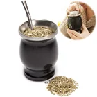 Mate Amazon Hot 8 Oz Gourd Cup Modern Yerba Mate Cup Double Wall Stainless Steel Mate Set Includes Mate Tea Cup
