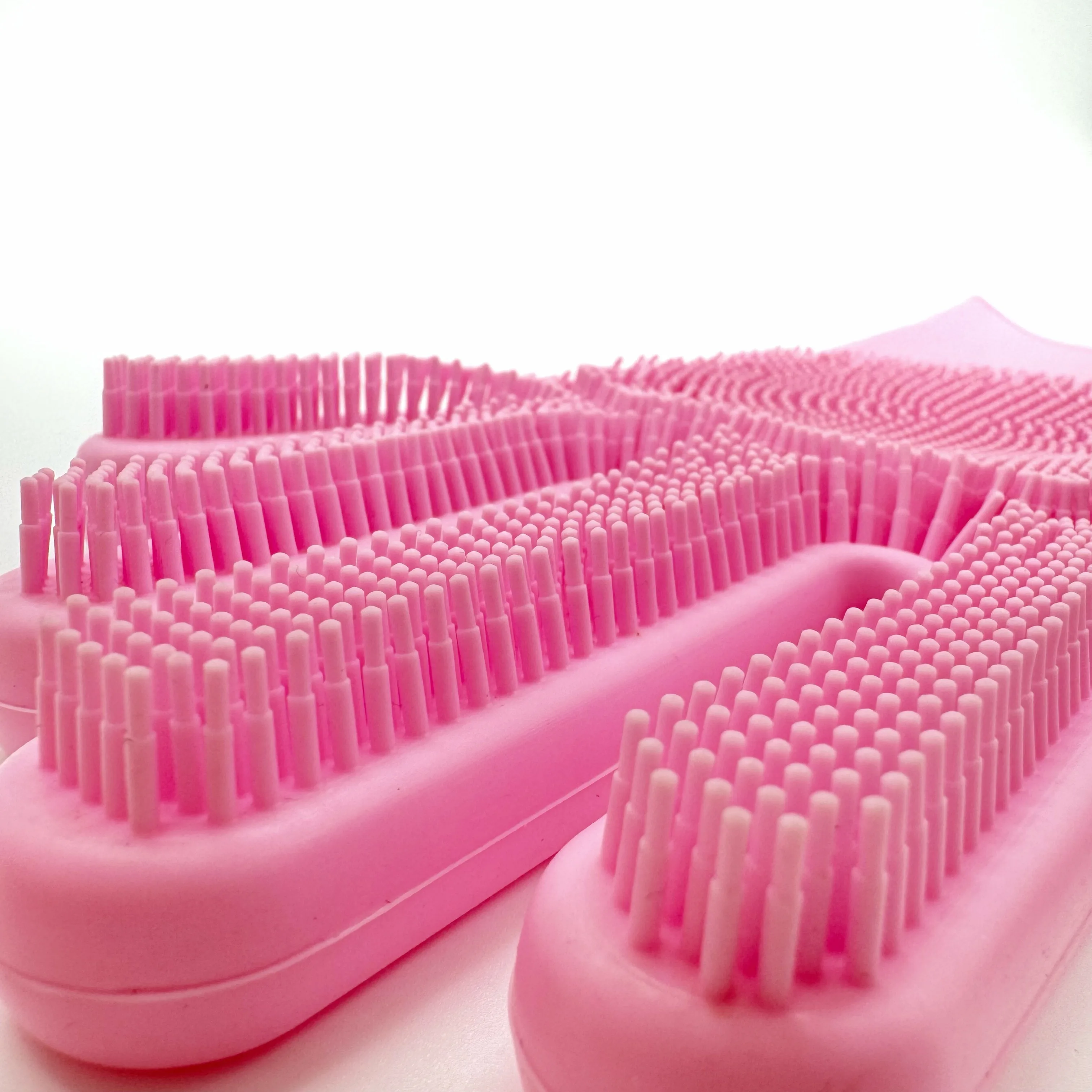 Reusable Medium Thickness Silicone Scrubber Gloves Cleaning Brush Heat Resistant Wash Dish Gloves details