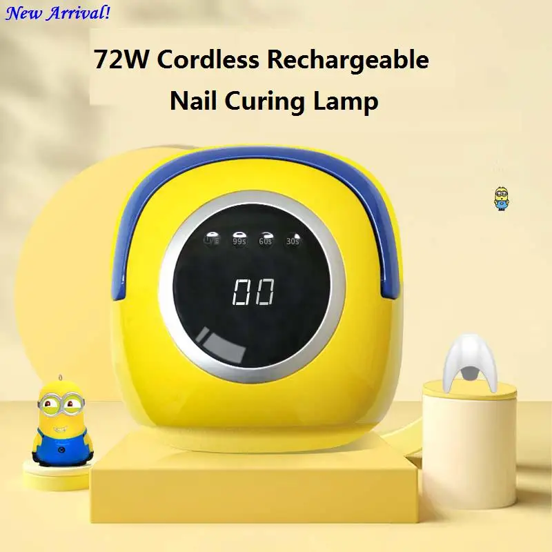 Professional W Wireless Dual Light Source Sun Uv Nail Lamp