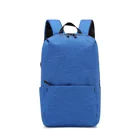 School Bag Custom Logo Nylon Plain Color Girls Backpack School Pack Bag For College