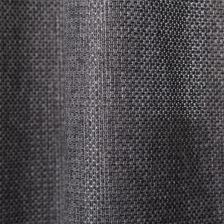 Amazon hot selling wholesale textured gray curtains with low Shading Rate