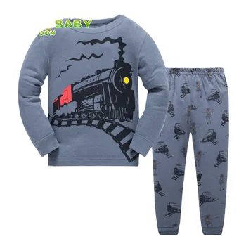 2-7Y ,kids Pyjamas 100% Cotton Boys Pajamas Sets for Baby Clothes Sets Children Sleepwear 217 OEM Unisex Good Quality as Picture