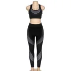 Sexy Tracksuit Women 2 Piece Set Outfits Sports Fitness Crop Top High Waist Leggings Matching Sets Sweatsuit
