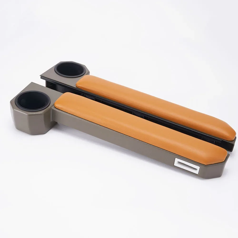 NinWelly Jfqm Boîte De Rangement Avec Pochettes De Porte Grises, Support De Verre Adapté For Toyota Land Cruiser 70 Séries LC70 LC71 LC75 LC76 LC77 LC78 LC79