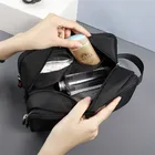 Polyester Bag Bag High Quality Custom Simple And L24.5*W13*H14cm Generous Nylon Polyester Men's Toiletry Bag