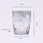 Cocktail Glass Lead-Free Crystal Clear Cocktail Mixing Wine Glass Cup Whisky With Inner