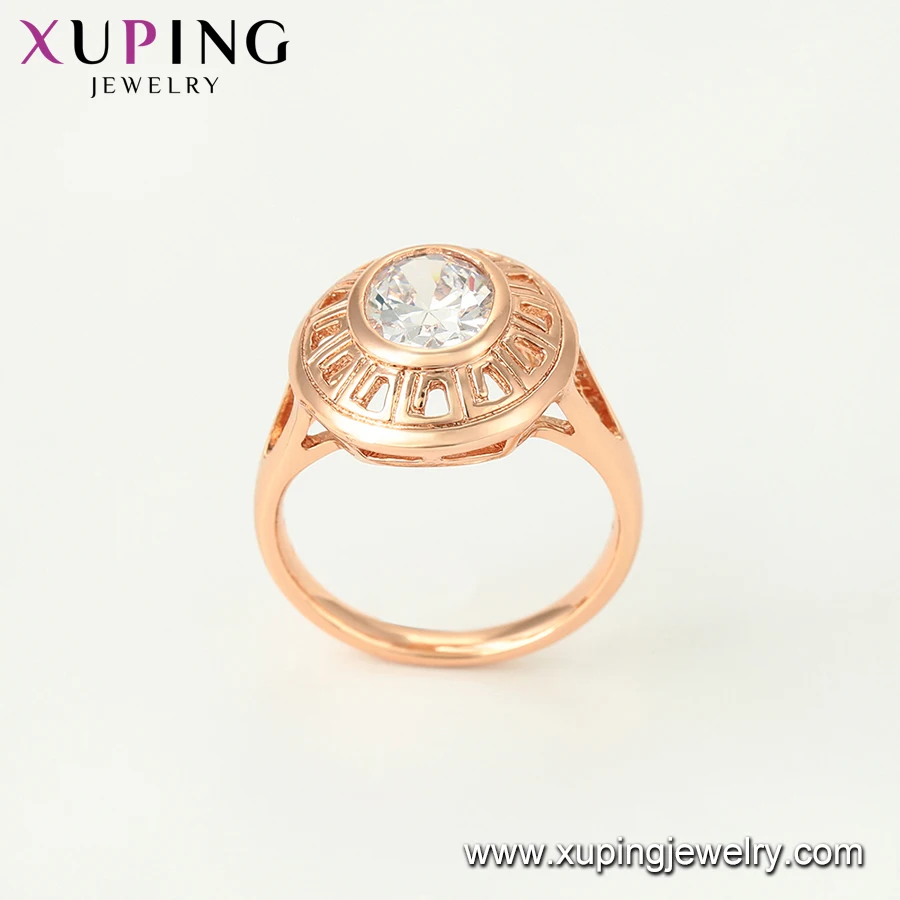 65018 xuping jewelry Wholesale Multi Stock Classic Elegant Design Diamond Ring Earrings Jewelry Set