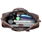 Leather Bags Bag Mens Full Grain Cow Leather Travelling Bags Trolley Luggage Duffel Weekend Bag