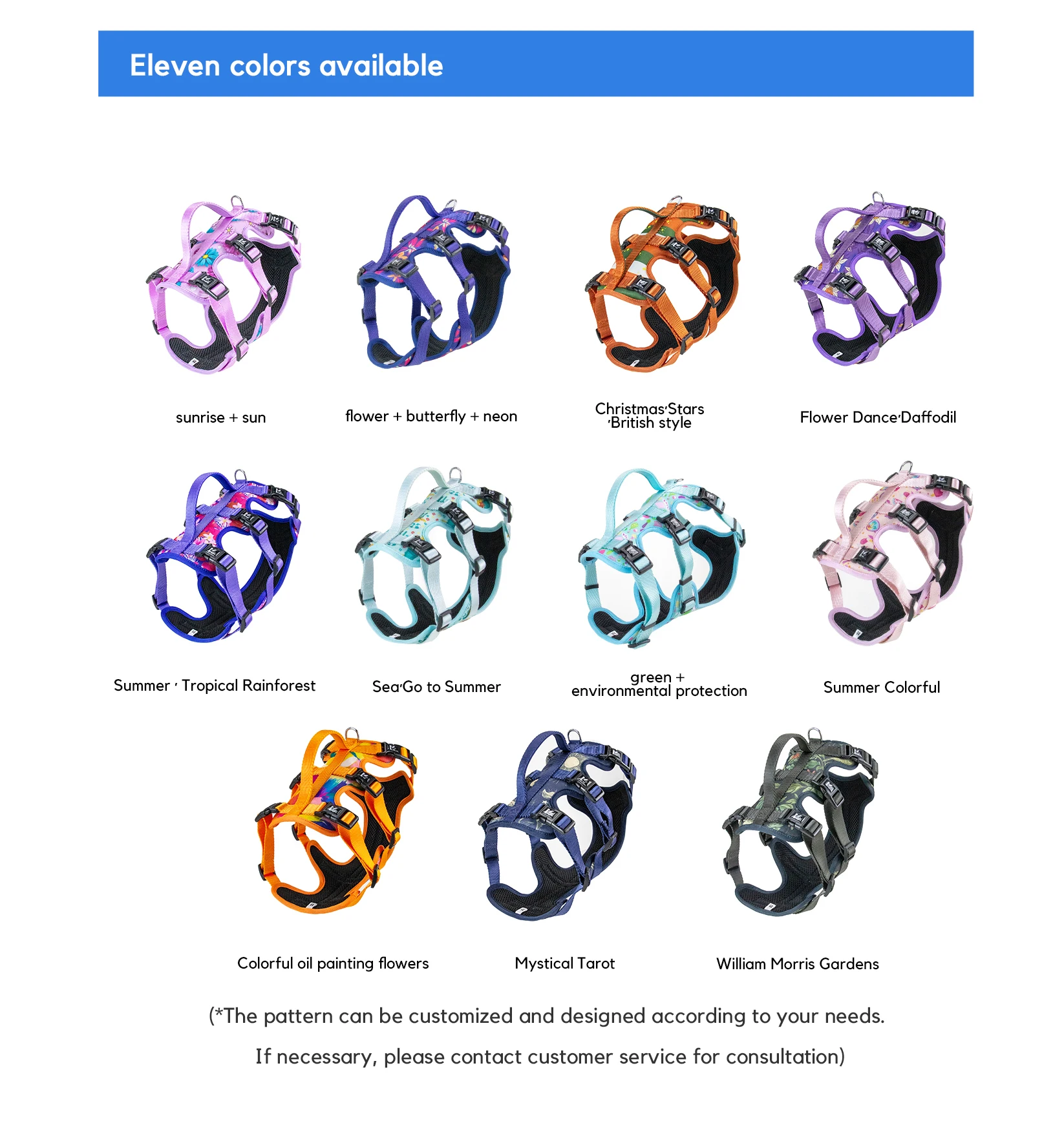 Kingspeed New Upgraded Tarrow Dog Vest Puppy Harness With Colorful Printing Dog Harness Hot Sell Pet Vest