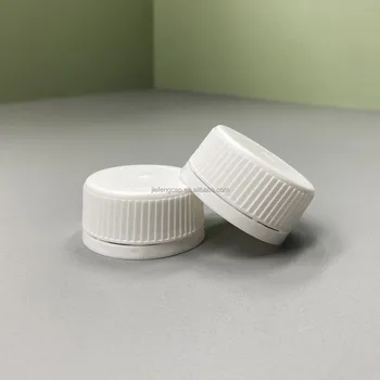 Striped Side Frosted Top Ring PE Plastic Cap 38mm Beverage Pill Gasoline Bottle Tamper Evident Cap Pilfer Proof Cap