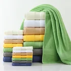 Plain Dyed Towel Plain Promotional Soft Comfortable Custom Logo Plain Dyed Carded Yarn Towel