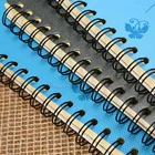 Spiral Red Eco-friendly Paper Note Spiral Notebook Colorful PU Cover Dairy Planner