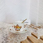 250ml Ceramic Coffee Set Porcelain Cup And Saucer Tea Set For Cafe