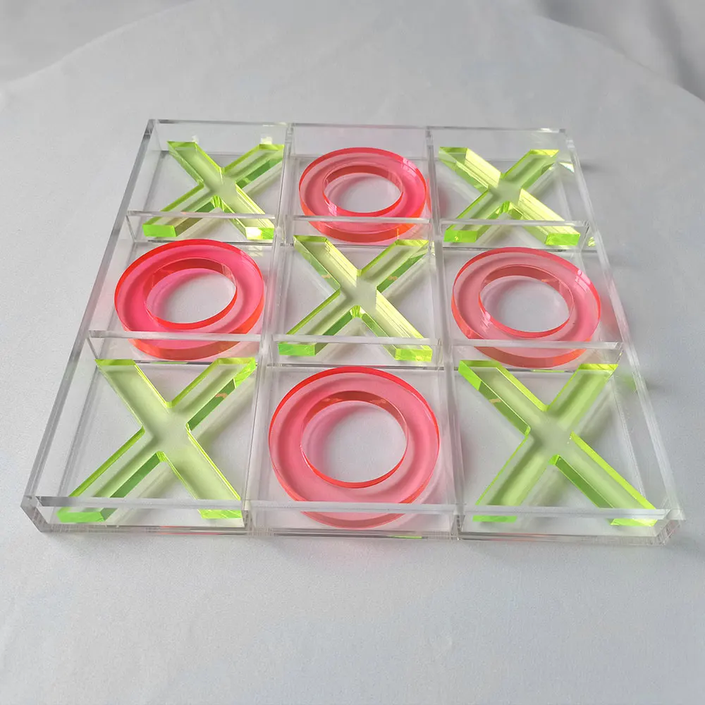 Factory Custom Chess Board Table Resin Gold Decor Xo Game Set Lucite Large  Piece Acrylic Tic Tac Toe Game With Base Box - Buy Acrylic Tic Tac Toe Game,Tic  Tac Toe Chess,Acrylic