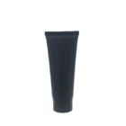 Tube Empty 100ml Black Matte Cosmetics Cream Packaging PE Tube With Flip Top Cap