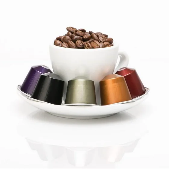 Automatic Rotary Powder Making Aluminium K Cup and Pod Filler Empty Nespresso Coffee Capsule Filling Sealing Machine factory