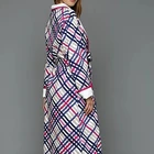 Printed Gown Printed Customized Sherpa Collar Reverse Printed Micro Cotton Terry Dressing Gown Women Long Robe