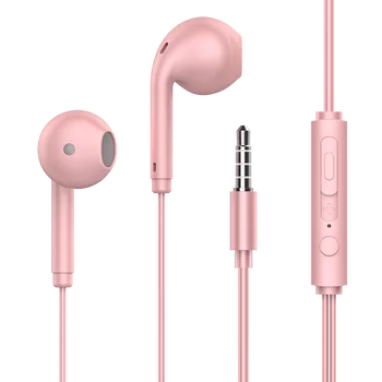 Super Bass Macarons Wired Earphones 3.5mm Wired Earbuds With Microphone Hands for Samsung