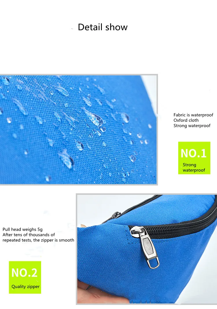 2024  Fashion Waist Bag Waterproof Belt Chest Handbag Unisex Fanny Pack Belly Bags Purse Waist Pack