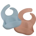 Bib Silicone Bibs Custom Logo Colourful Silicon And Washsble Feeding Toddler Baby Bib Set
