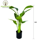 Banana 180cm Home Decor Greenery Potted Travellers Palm Fake Tree Artificial Banana Bonsai Plants