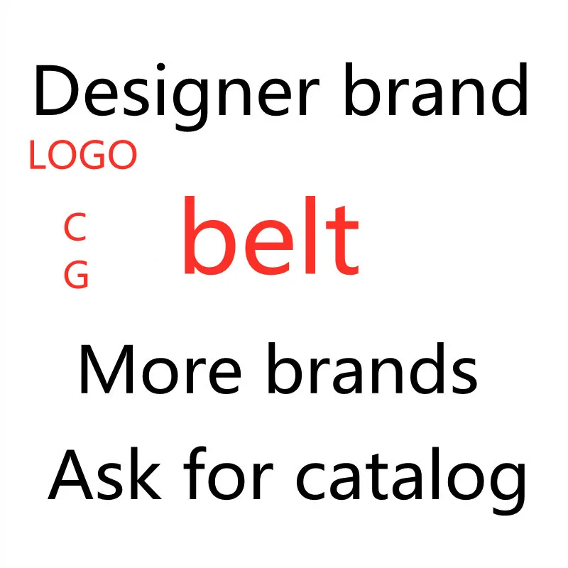 Luxury Adjustable Designer Brand Buckle Belt Men Women Famous Branded