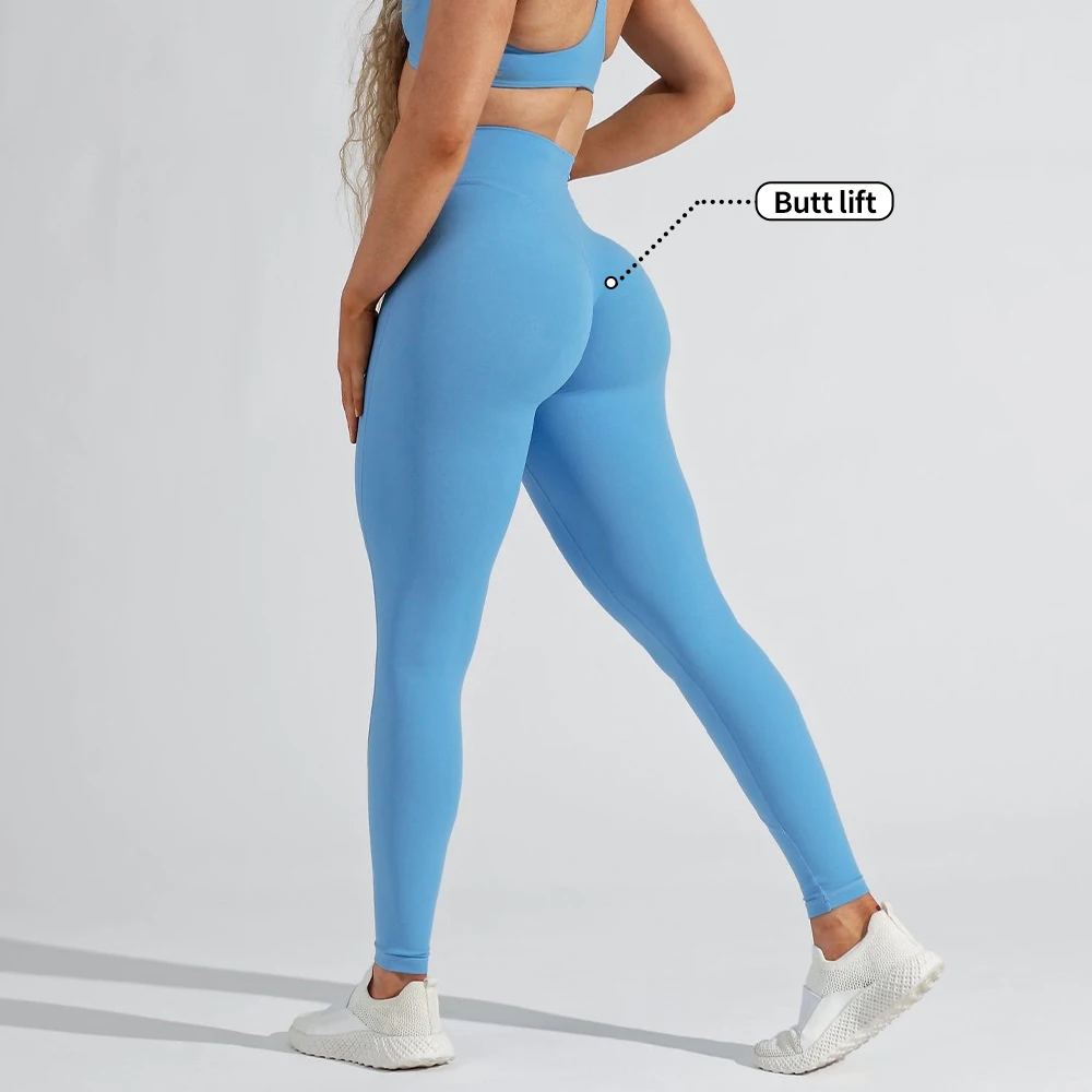 Tummy Control High Waist Nude Soft Yoga Leggings For Women Custom