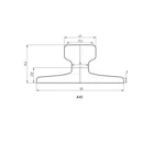 DIN536 Crane Steel Rail A45 A55 A65 A75 A100 A120 A150 Standard Steel Rail