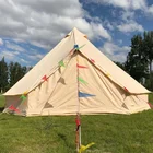Family 3m 4m 5m 6m 7m Luxury Large Family Camp Waterproof Cotton Canvas Bell Tent