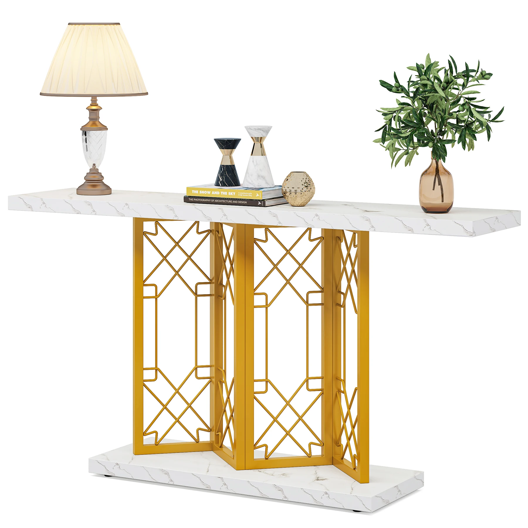 Home Decor Morden Gold Luxury Console Tables Wooden Center Table For The Living Room