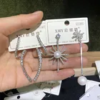 Honey Pearl Women Zircon Honey Bee Earrings S925 Silver Needle Fashion Studded With Zircon Pearl Earrings