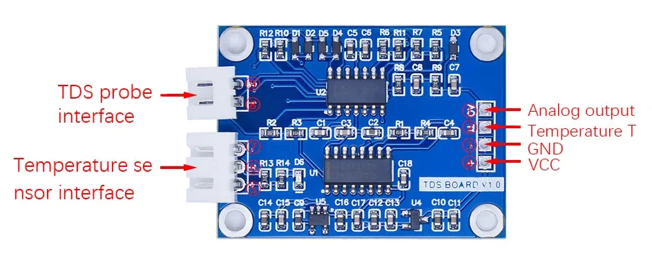 TDS Sensor Module - Measure Dissolved Solids for Water Quality