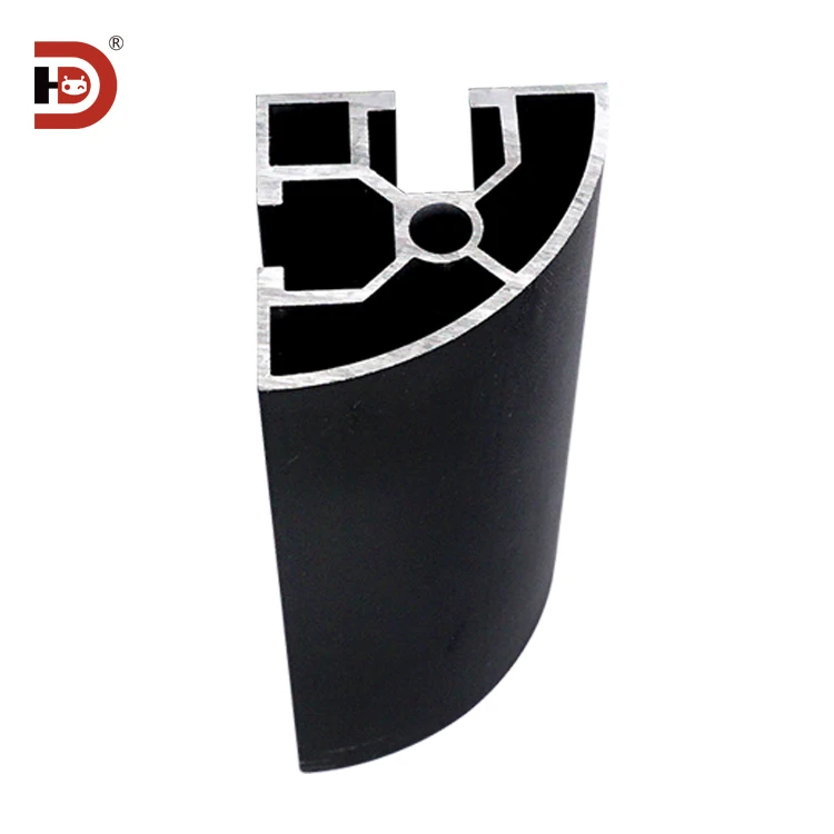 4040R Black Industrial Extruded Corner Aluminum Profile Suitable for Automation Equipment Frame factory