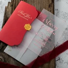 Wedding Unique Wedding New 2021 Wedding Luxury Custom Birthday Unique Cover Acrylic Frosted Invitation Card