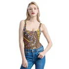Famous Brands Name Retro African Printing Brown 1 Piece Famous Brands Name Designer Swimsuits Woman 1 Piece
