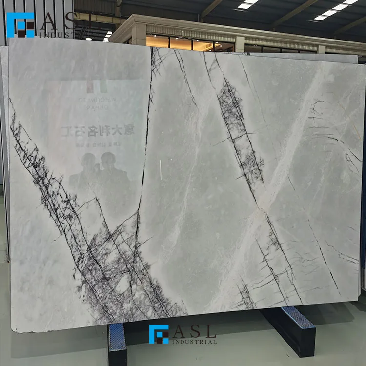 Beautiful best quality hot sale natural Turkish lilac marble slabs with purple veins marbre milac lilas tile