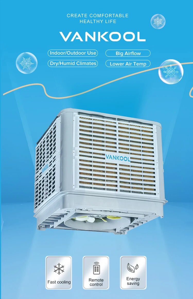 Evaporative Air Cooler, 18000m3/h, Plastic, Portable - detail 8