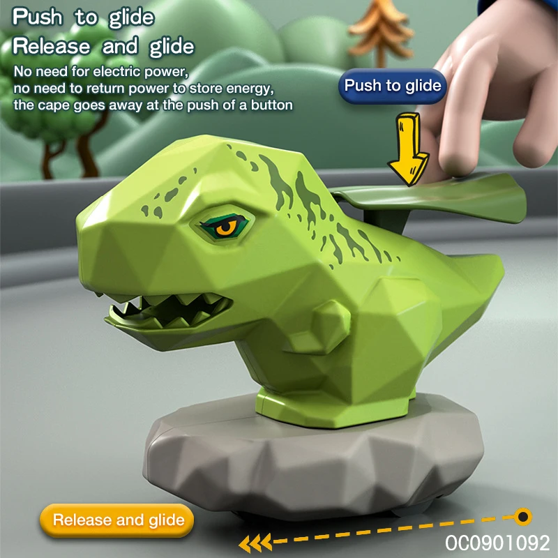 Cartoon animal car adventure toys dinosaur press and go toys for children