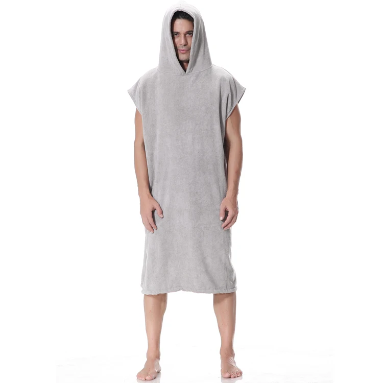 surf poncho towel microfiber wetsuit changing robe custom hooded poncho towel for adults