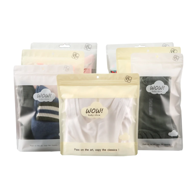 custom printed underwear packaging box plastic wom