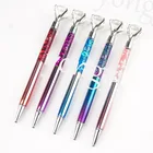 Pen Logo Oem Novel Foil Crystal Pen Beautiful Custom Logo Metal Crystal Gel Ink Pen Diamond Advertising Ballpoint Pen