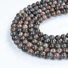 6~10mm Smooth Round Colorful Blue Jasper Gemstone Loose Beads15.5'' Per Strand
