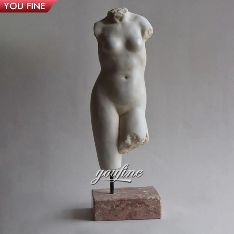 Classic Designs Art Decoration Antique Art Decoration Marble Male Torso Statue Nude Bust Sculpture