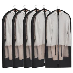 Long coat/dress durable zipper transparent window portable hanging garment Bag