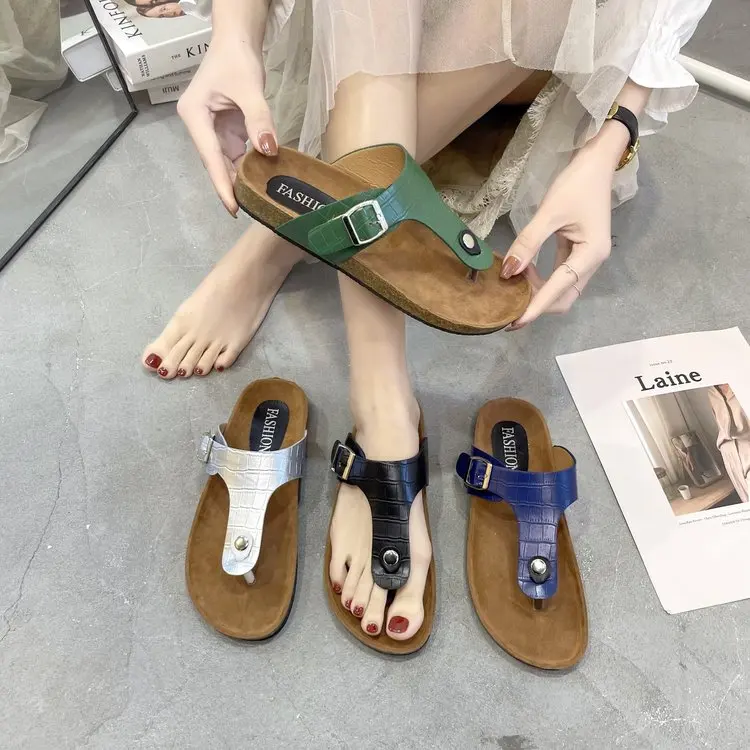 New Arrival Size 43 Flip-flops Slippers Cork Shoes Women's Sandals - Buy Flip-flops Slippers,Cork Shoes,Women's Sandals Product on Alibaba.com