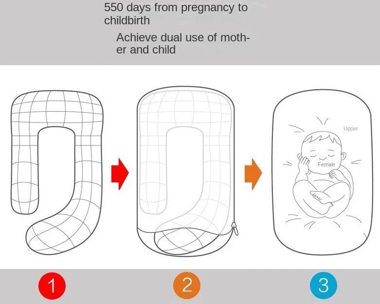 Removable Cover Maternity Pillow