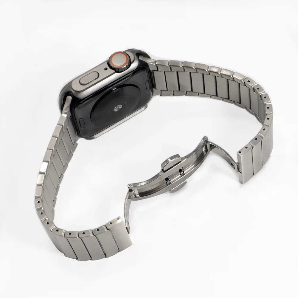 Metal Stainless Steel Smart Watch Band Replacement Wrist Strap + Watch