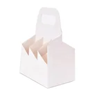 Box Wine Bottle Cardboard Box Wholesale Custom Cardboard Paper Boxes Juice Bottle Box For Shipping Handle Wine Box